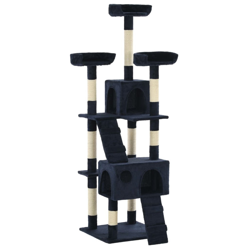 vidaXL Cat Tree with Sisal Scratching Posts 170 cm Beige