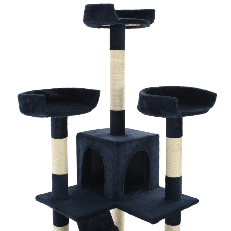 vidaXL Cat Tree with Sisal Scratching Posts 170 cm Beige