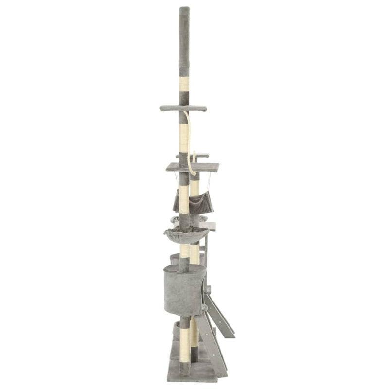 vidaXL Cat Tree with Sisal Scratching Posts 230-250 cm Beige