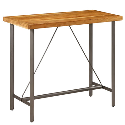 vidaXL Bar Table Solid Reclaimed Teak 60x60x107 cm
