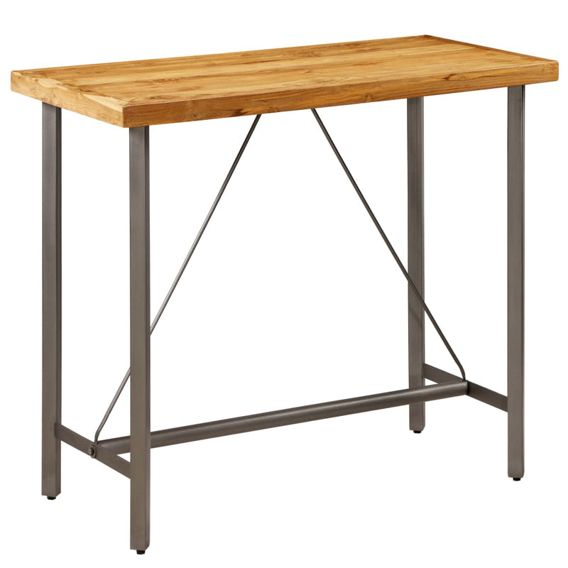 vidaXL Bar Table Solid Reclaimed Teak 60x60x107 cm