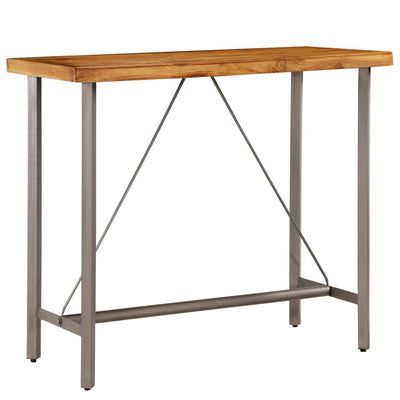 vidaXL Bar Table Solid Reclaimed Teak 60x60x107 cm