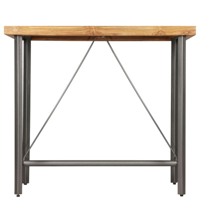 vidaXL Bar Table Solid Reclaimed Teak 60x60x107 cm