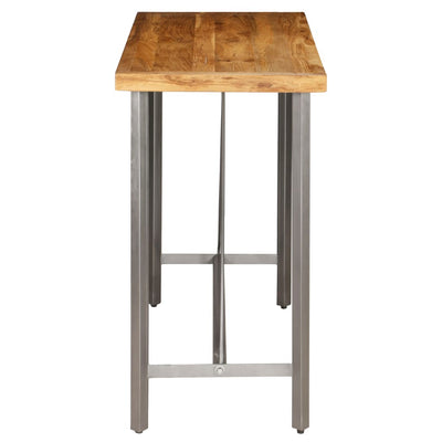 vidaXL Bar Table Solid Reclaimed Teak 60x60x107 cm