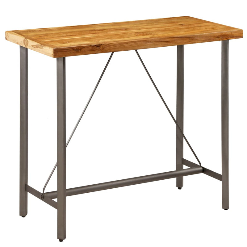 vidaXL Bar Table Solid Reclaimed Teak 60x60x107 cm