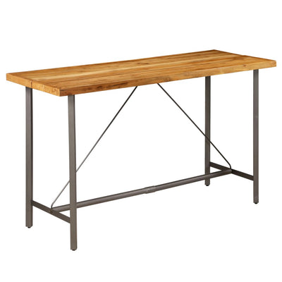 vidaXL Bar Table Solid Reclaimed Teak 60x60x107 cm