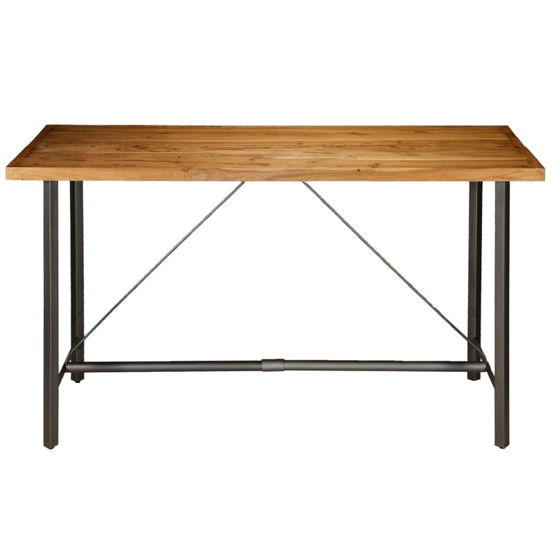 vidaXL Bar Table Solid Reclaimed Teak 60x60x107 cm
