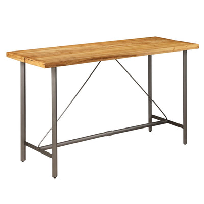 vidaXL Bar Table Solid Reclaimed Teak 60x60x107 cm