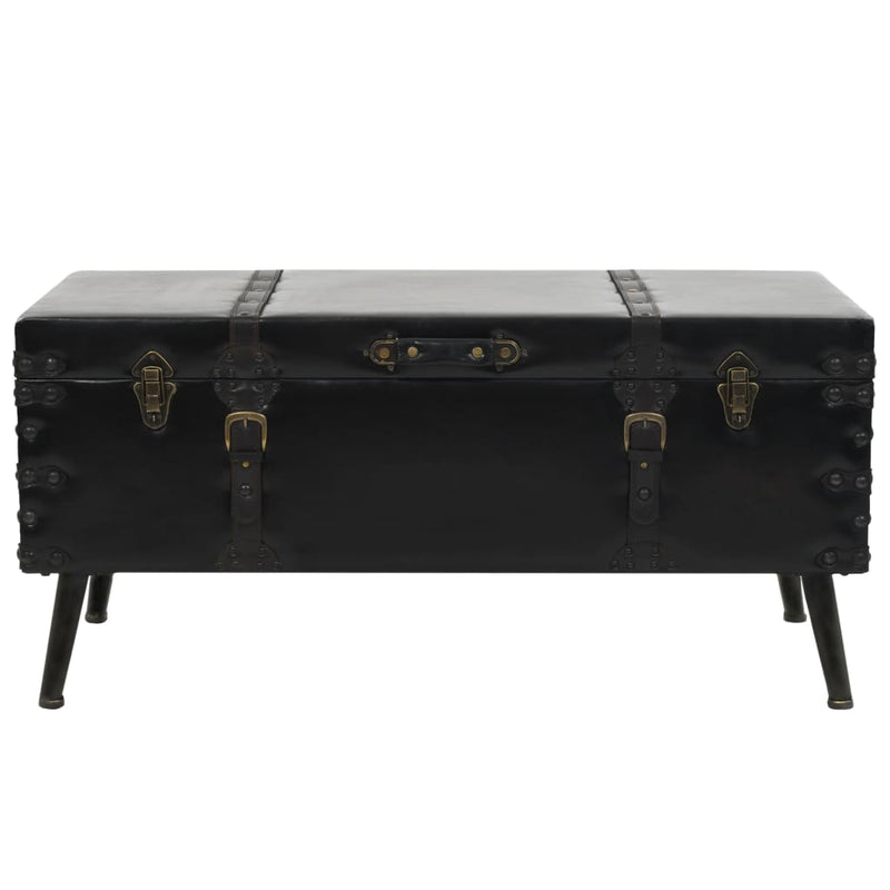 vidaXL Coffee Table MDF and Steel 102x51x48 cm