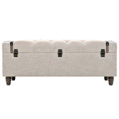 vidaXL Storage Bench Set 3 pcs 112x37x45 cm Solid Wood and Steel