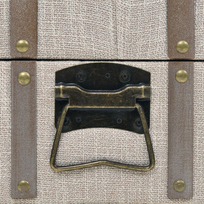 vidaXL Storage Bench Solid Wood and Steel 111x34x37 cm