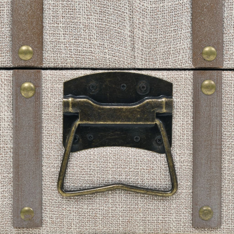 vidaXL Storage Bench Solid Wood and Steel 111x34x37 cm