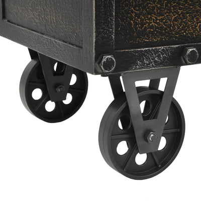 vidaXL Storage Bench 80.5x41x50 cm Solid Wood and Artificial Leather