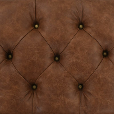 vidaXL Storage Bench 80.5x41x50 cm Solid Wood and Artificial Leather