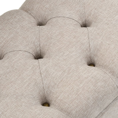 vidaXL Storage Bench with Backrest 121x53x78 cm Fabric