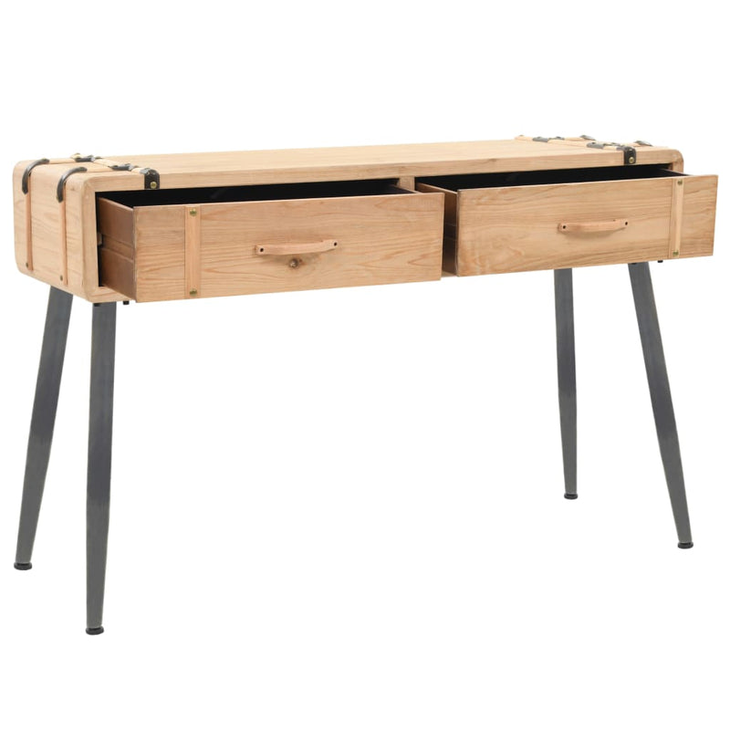 vidaXL Console Table Solid Fir Wood 115x40.5x76 cm
