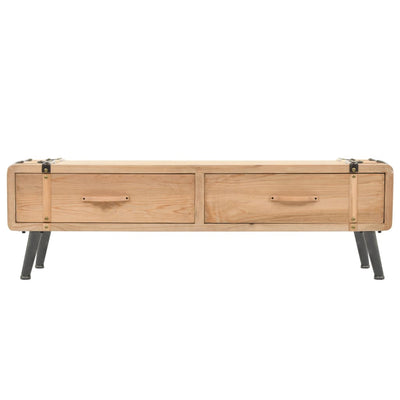vidaXL TV Cabinet Solid Fir Wood 120x33x35 cm