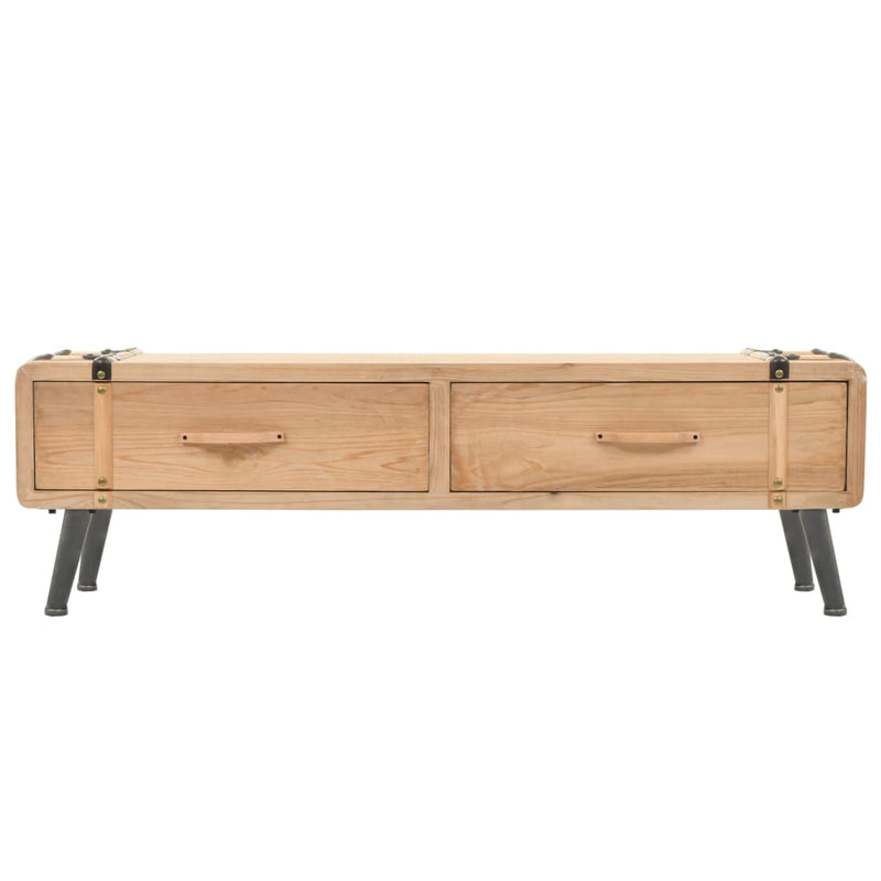 vidaXL TV Cabinet Solid Fir Wood 120x33x35 cm