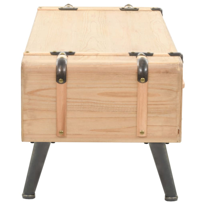 vidaXL TV Cabinet Solid Fir Wood 120x33x35 cm