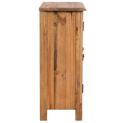 vidaXL Bathroom Side Cabinet Solid Pinewood 59x32x80 cm
