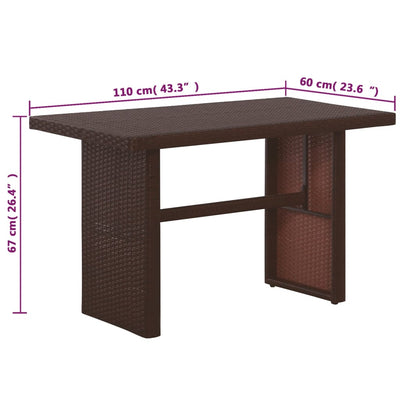 vidaXL 3 Piece Garden Lounge Set with Cushions Poly Rattan Black