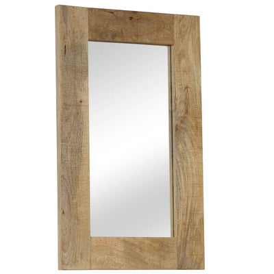 vidaXL Mirror Solid Mango Wood 50x80 cm