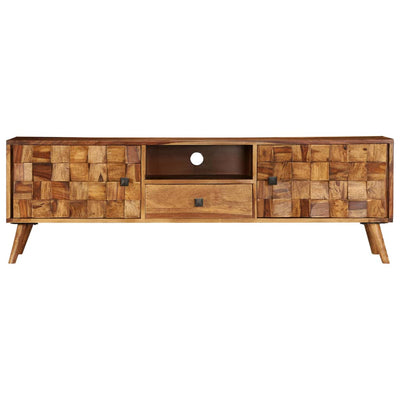 vidaXL TV Cabinet Solid Sheesham Wood with Honey Finish 140x30x40 cm