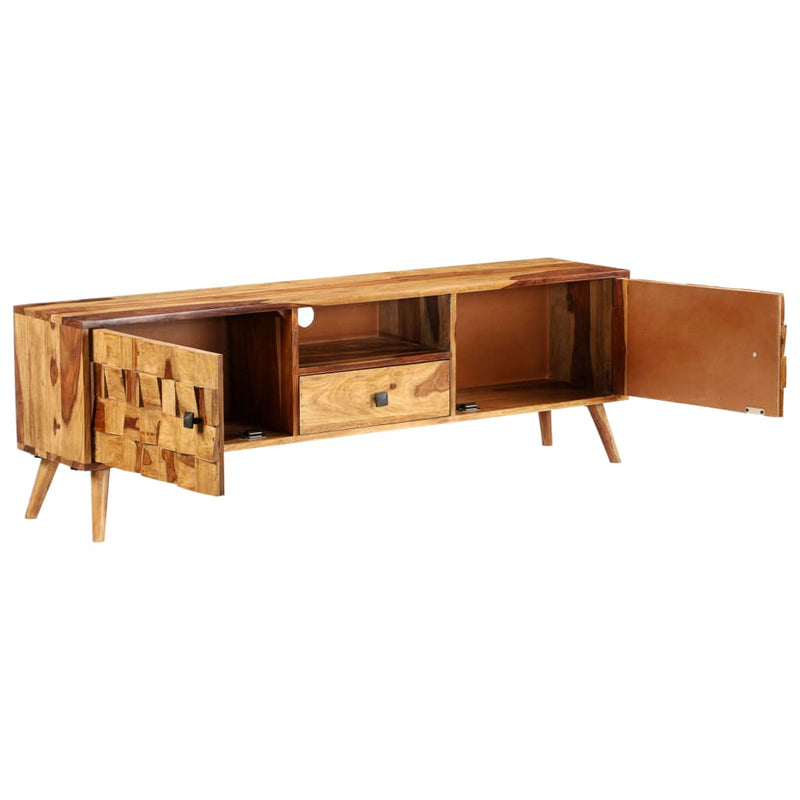 vidaXL TV Cabinet Solid Sheesham Wood with Honey Finish 140x30x40 cm
