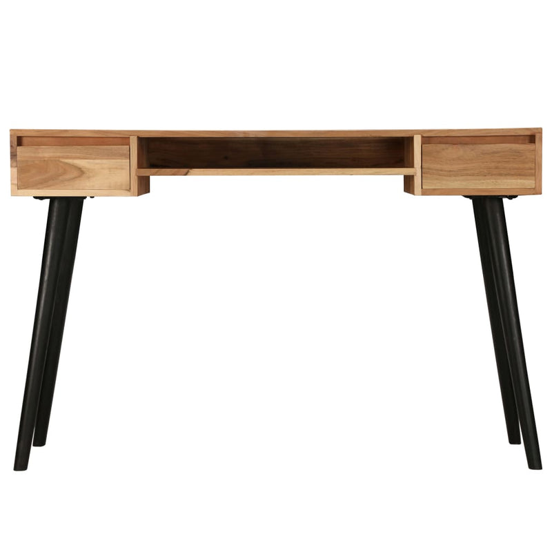 vidaXL Writing Table Solid Acacia Wood 118x45x76 cm
