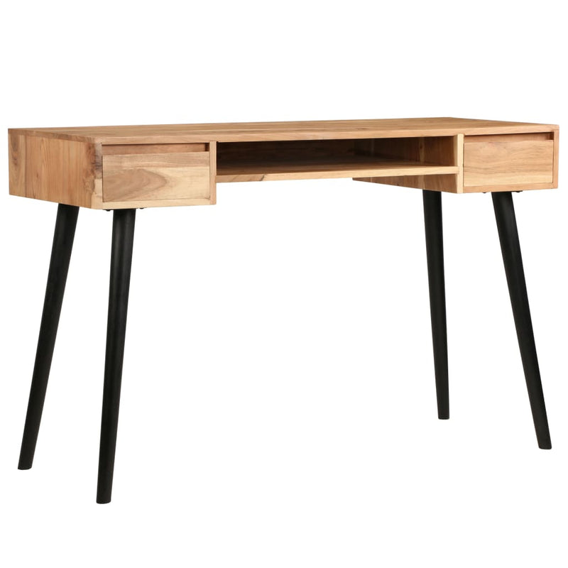 vidaXL Writing Table Solid Acacia Wood 118x45x76 cm