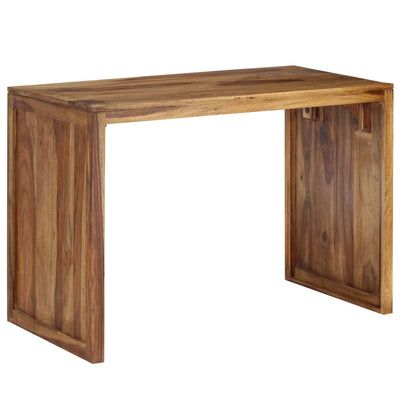 vidaXL Writing Table Solid Sheesham Wood 110x55x76 cm