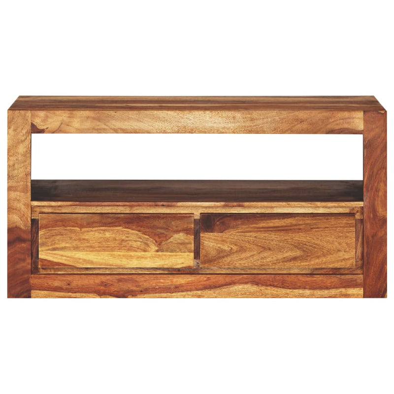 vidaXL TV Cabinet Solid Sheesham Wood 80x30x40 cm
