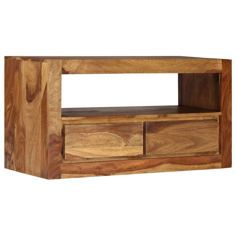 vidaXL TV Cabinet Solid Sheesham Wood 80x30x40 cm