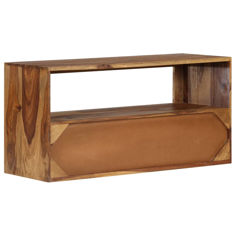 vidaXL TV Cabinet Solid Sheesham Wood 80x30x40 cm