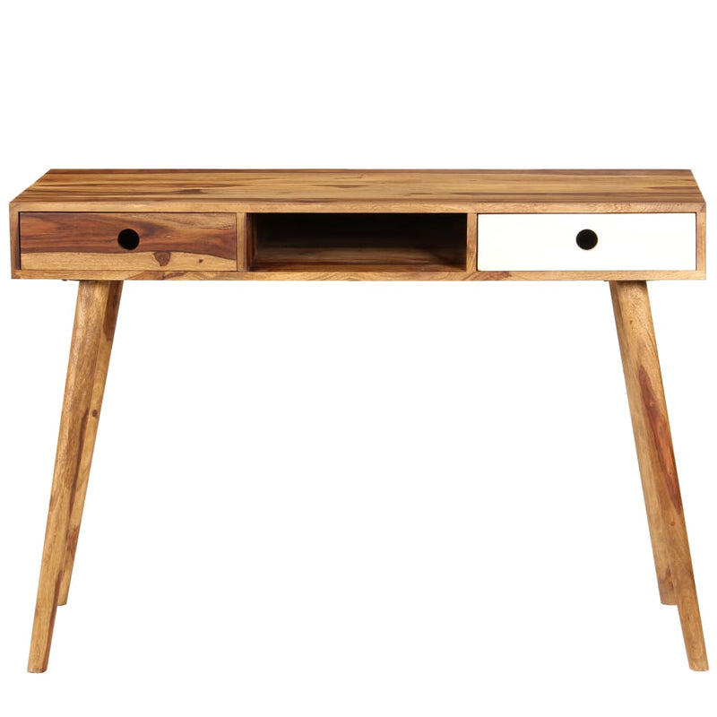 vidaXL Writing Desk 110x55x76 cm Solid Sheesham Wood