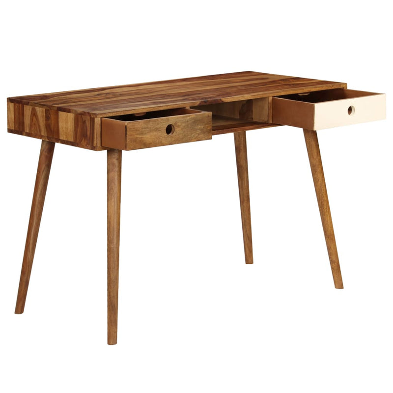 vidaXL Writing Desk 110x55x76 cm Solid Sheesham Wood