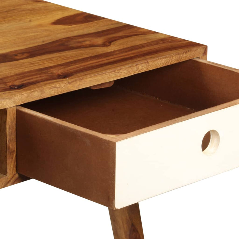 vidaXL Writing Desk 110x55x76 cm Solid Sheesham Wood