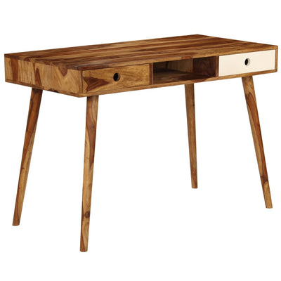 vidaXL Writing Desk 110x55x76 cm Solid Sheesham Wood