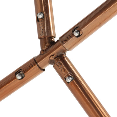 vidaXL Butterfly Chair Black and White Genuine Goat Leather