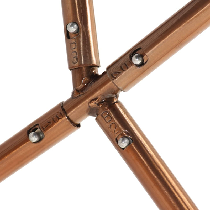 vidaXL Butterfly Chair Black and White Genuine Goat Leather