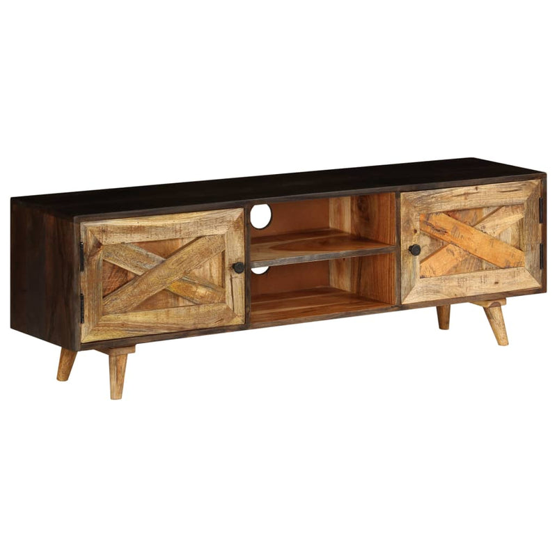 vidaXL TV Cabinet Solid Mango Wood 140x30x45 cm