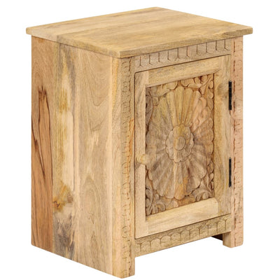 vidaXL Bedside Table Solid Mango Wood 40x30x50 cm