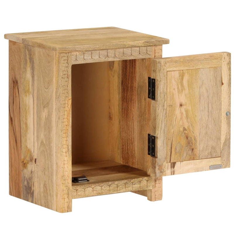 vidaXL Bedside Table Solid Mango Wood 40x30x50 cm