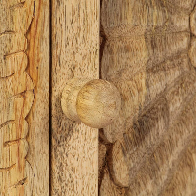 vidaXL Bedside Table Solid Mango Wood 40x30x50 cm