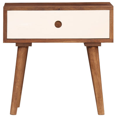 vidaXL Bedside Table Solid Sheesham Wood 45x30x45 cm