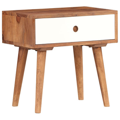 vidaXL Bedside Table Solid Sheesham Wood 45x30x45 cm