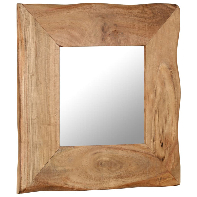 vidaXL Cosmetic Mirror 50x50 cm Solid Acacia Wood
