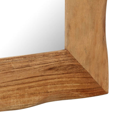 vidaXL Cosmetic Mirror 50x50 cm Solid Acacia Wood