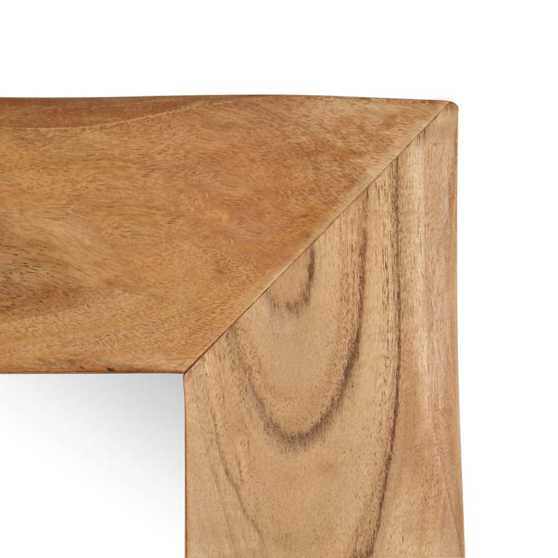 vidaXL Cosmetic Mirror 50x50 cm Solid Acacia Wood