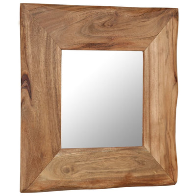 vidaXL Cosmetic Mirror 50x50 cm Solid Acacia Wood